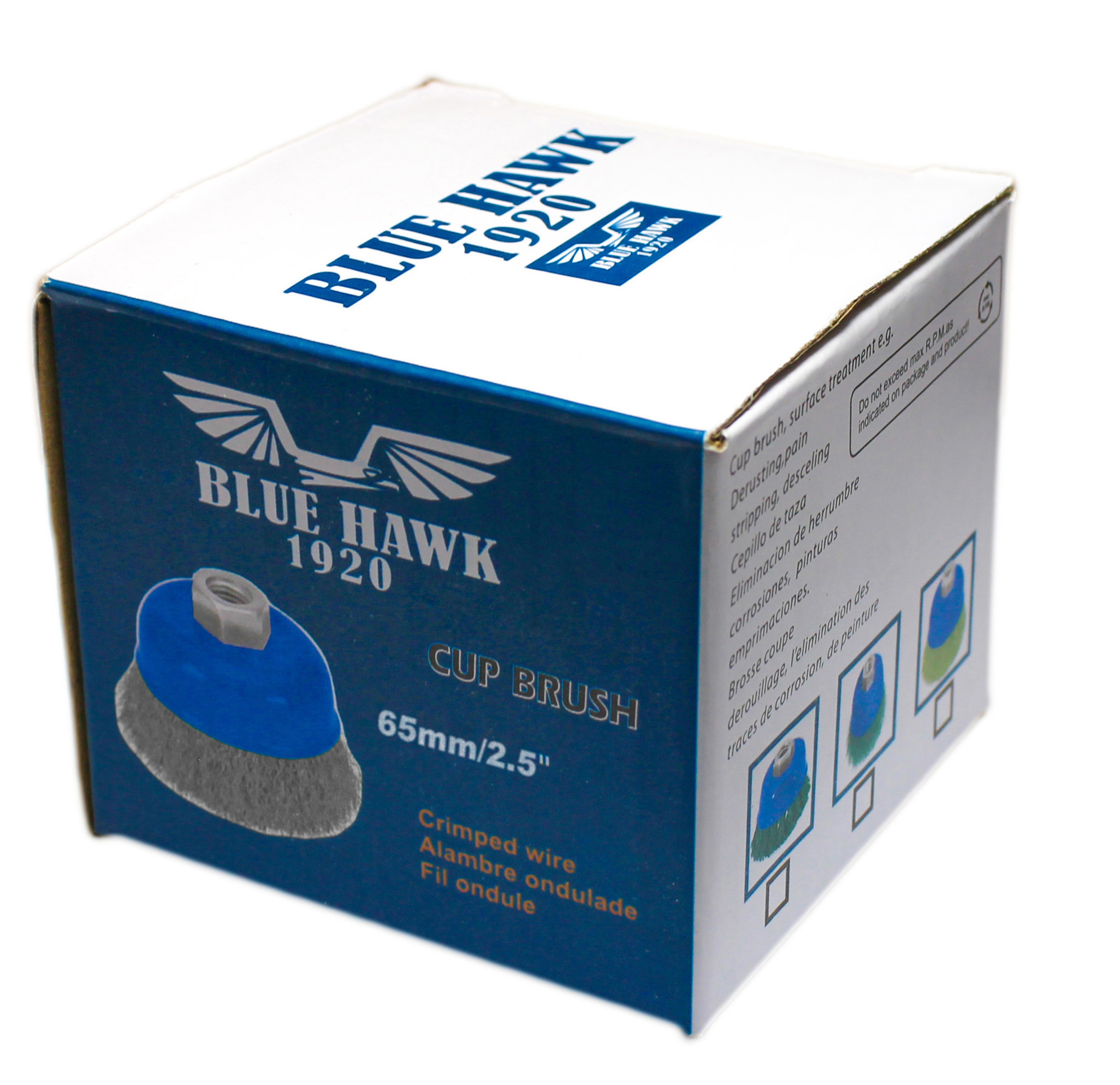 Wire Cup Brushes (S.S.) Blue Hawk 2.5”*10 Mm